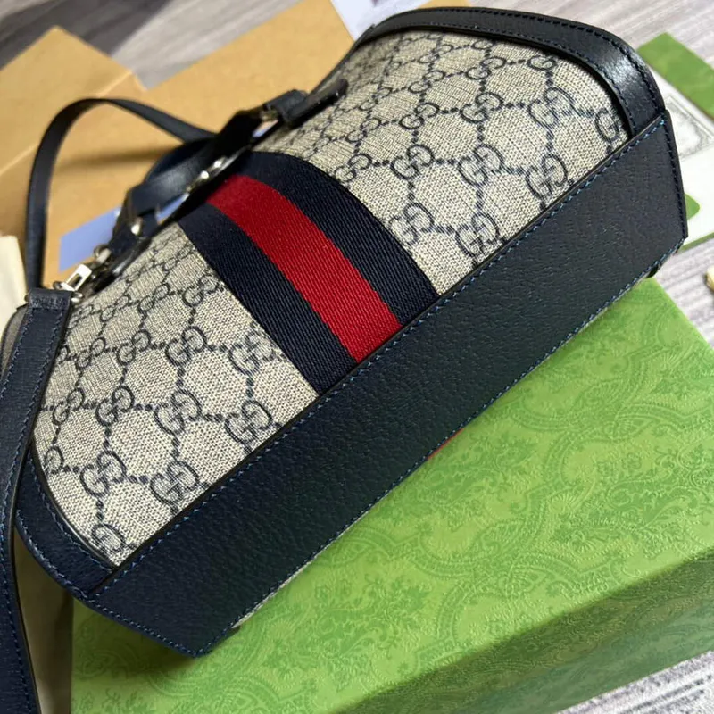 Gucci 547551 Ophidia Malá GG Tote Taška Béžová Modrá