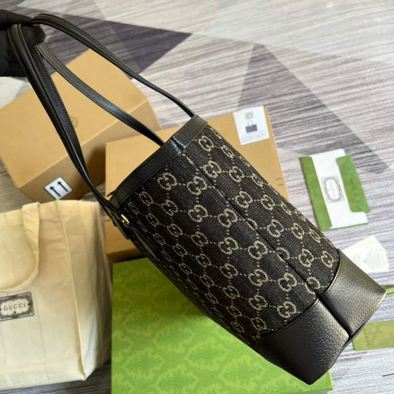 Gucci 631685 Ophidia Střední Taška S Webem Černá