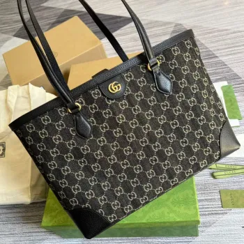 Gucci 631685 Ophidia Střední Taška S Webem Černá