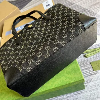 Gucci 631685 Ophidia Střední Taška S Webem Černá