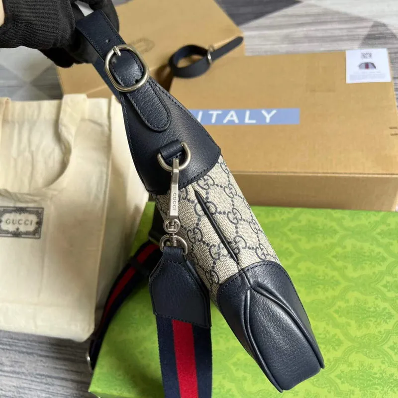 Gucci 678843 Jackie 1961 Malá GG Kabelka přes rameno Béžová Modrá