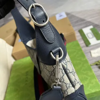 Gucci 678843 Jackie 1961 Malá GG Kabelka přes rameno Béžová Modrá