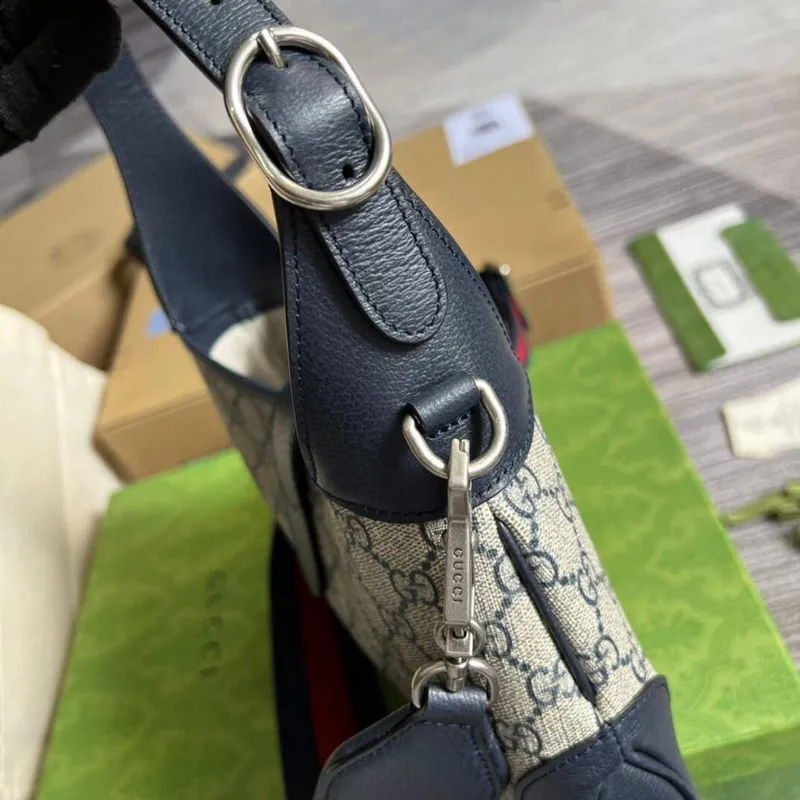 Gucci 678843 Jackie 1961 Malá GG Kabelka přes rameno Béžová Modrá