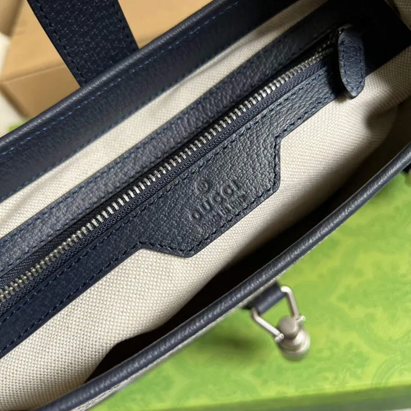 Gucci 678843 Jackie 1961 Malá GG Kabelka přes rameno Béžová Modrá