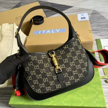 Gucci 678843 Jackie 1961 Malá GG Kabelka přes rameno Černá