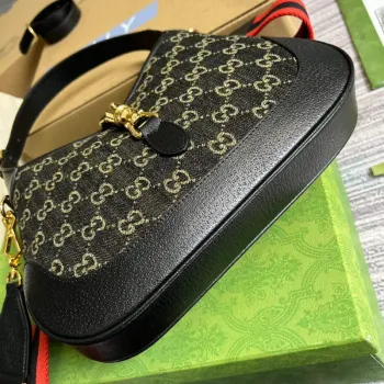 Gucci 678843 Jackie 1961 Malá GG Kabelka přes rameno Černá