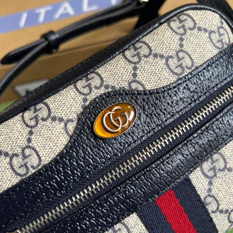 Gucci 517350 Ophidia GG Mini Taška Béžová Modrá