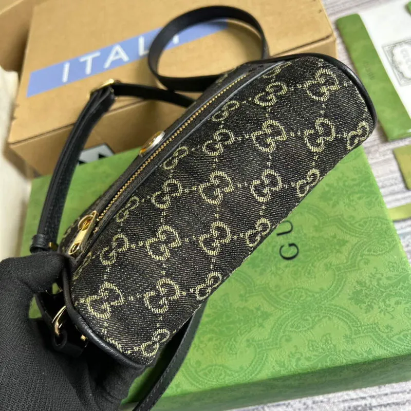 Gucci 517350 Ophidia GG Mini Taška Černá