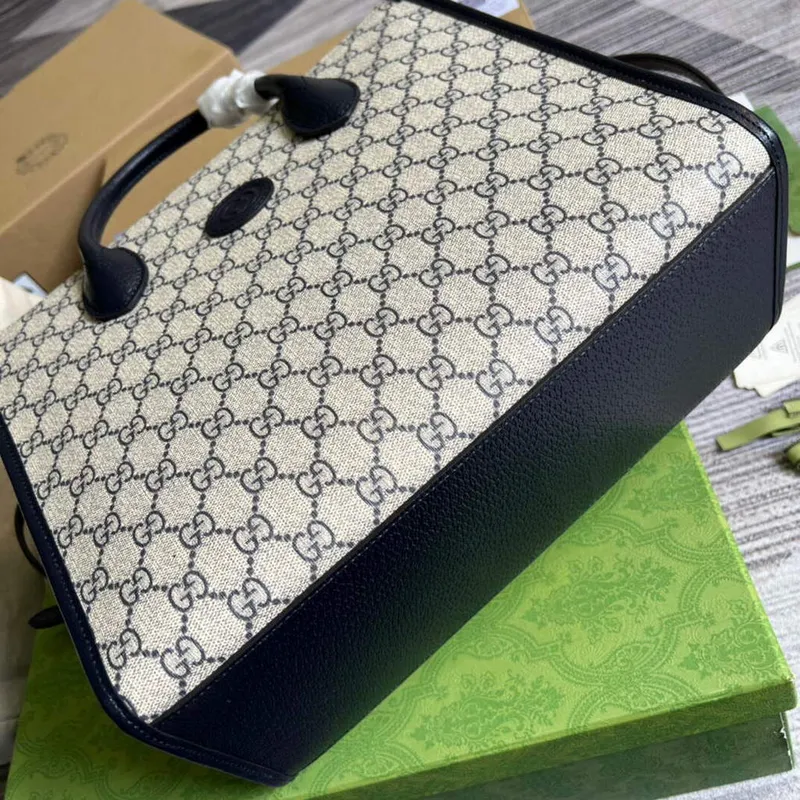 Gucci 659983 GG Malá Taška přes Rameno Černá