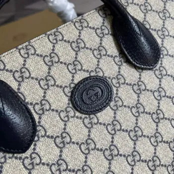 Gucci 659983 GG Malá Taška přes Rameno Černá
