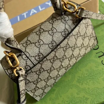 Gucci 681695 The Hacker Project Mini Hourglass taška Béžová a ebenová