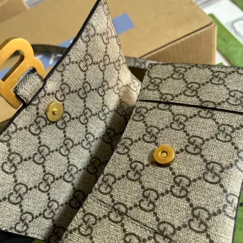 Gucci 681695 The Hacker Project Mini Hourglass taška Béžová a ebenová