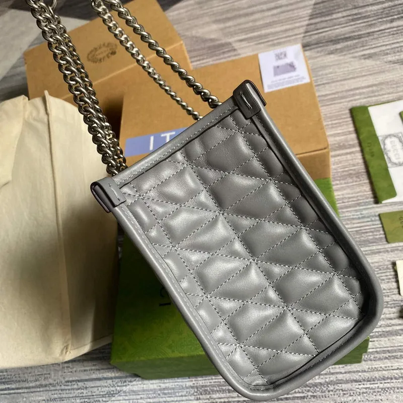 Gucci 681483 GG Marmont malá taška šedá