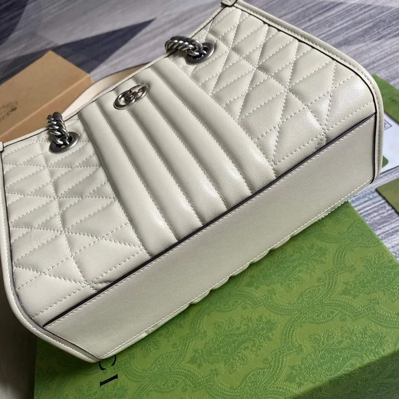 Gucci 681483 GG Marmont malá taška přes rameno Béžová