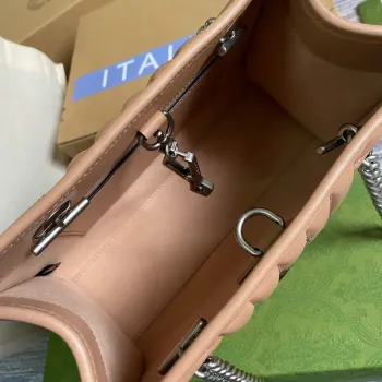 Gucci 681483 GG Marmont malá taška přes rameno Meruňková