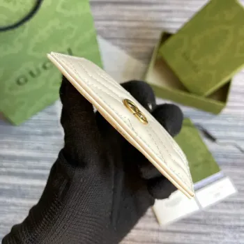 Gucci GG Marmont Karta Pouzdro 443127 Bílá