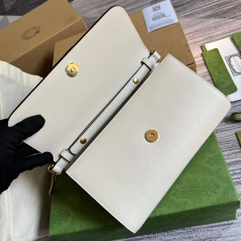 Gucci 675795 GG Velká taška s horním madlem s bambusem béžová