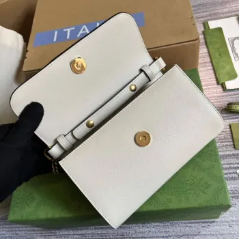 Gucci 675794 GG Malá taška s horním madlem s bambusem béžová