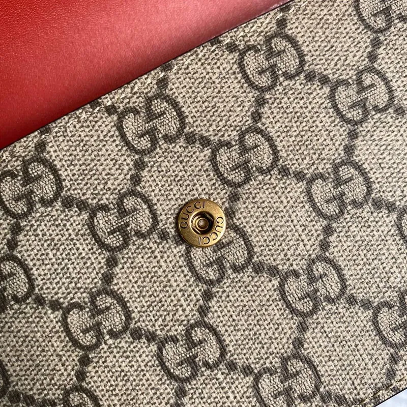 Gucci 481291 GG Supreme mini taška s třešněmi červená