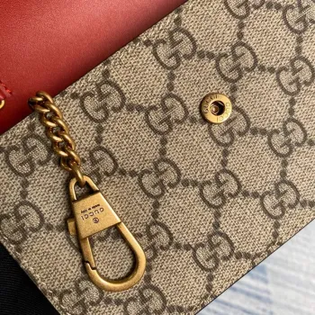 Gucci 481291 GG Supreme mini taška s třešněmi červená