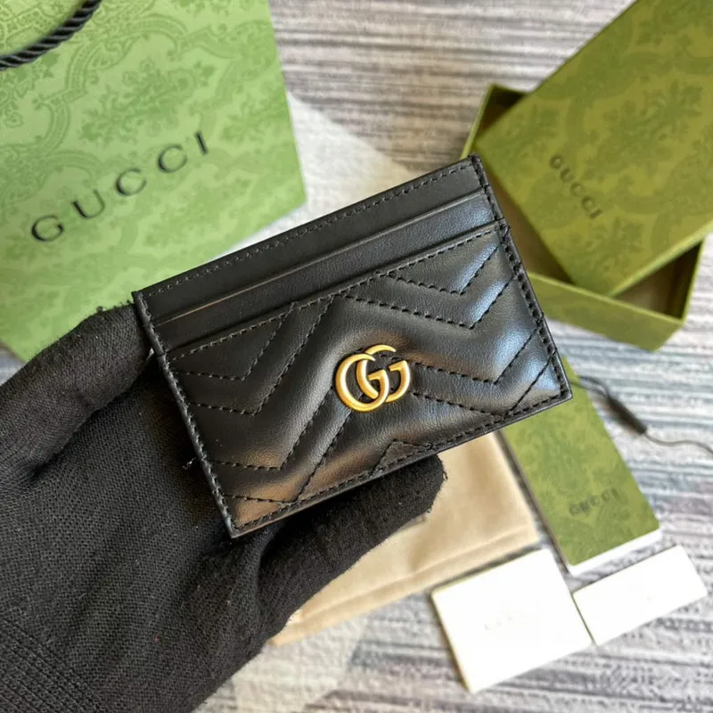 Gucci 443127 GG Marmont Karta Černá