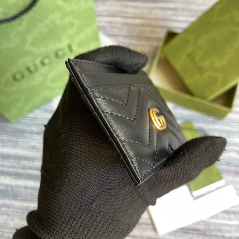 Gucci 443127 GG Marmont Karta Černá
