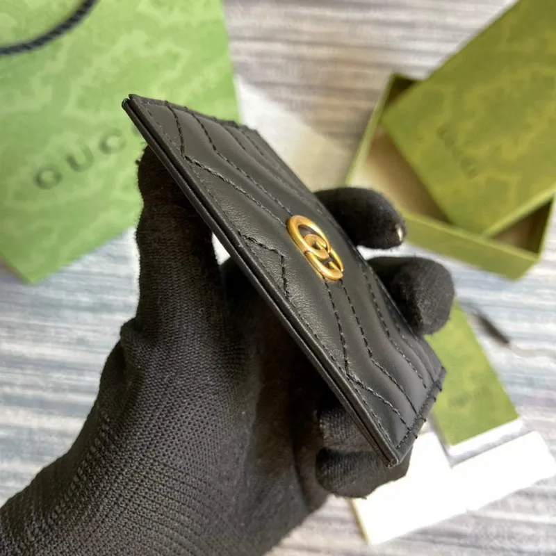 Gucci 443127 GG Marmont Karta Černá