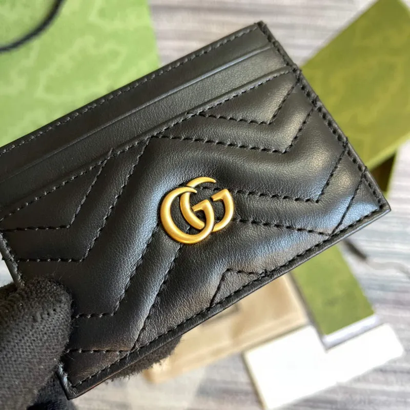 Gucci 443127 GG Marmont Karta Černá