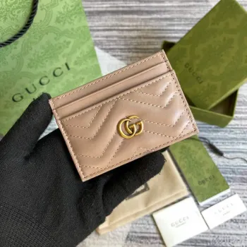 Gucci 443127 GG Marmont Karta Pouzdro Meruňka