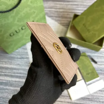Gucci 443127 GG Marmont Karta Pouzdro Meruňka