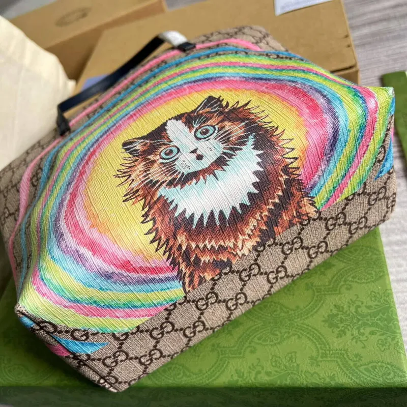 Gucci 410812 Dětská taška GG Ranch Tote Hnědá