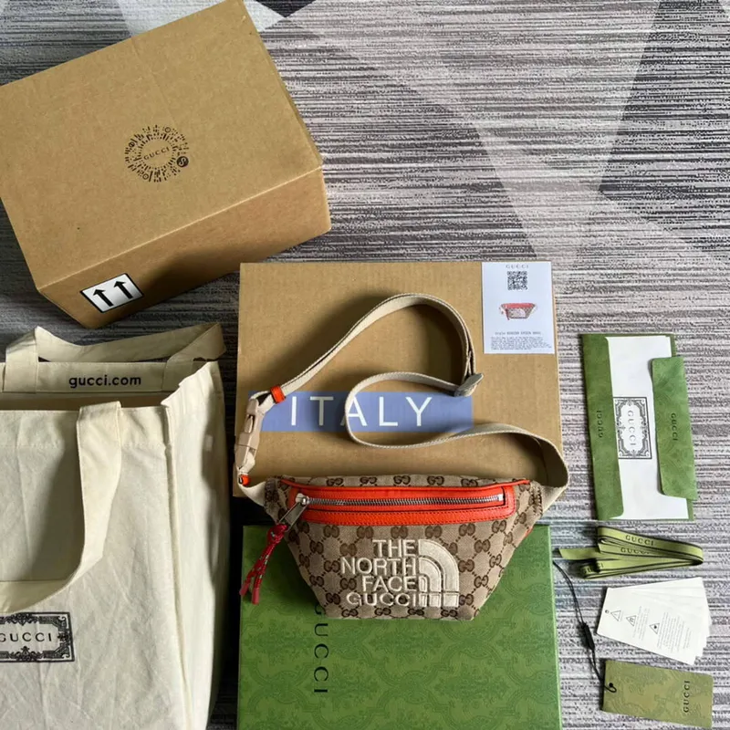 Gucci 650299 The North Face x Gucci Pásková taška