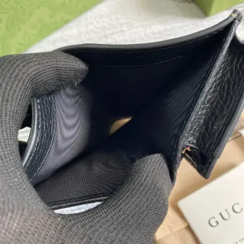 Gucci 658610 GG Marmont Karta Pouzdro Peněženka Černá