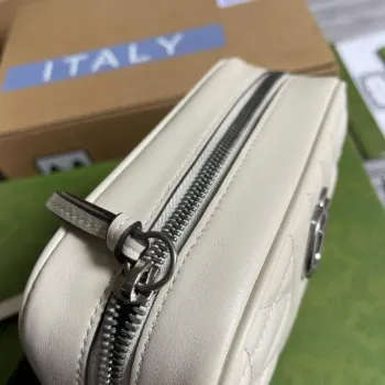 Gucci 634936 GG Marmont Mini Kabelka přes rameno Béžová