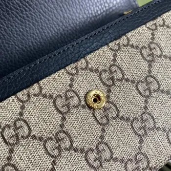 Gucci 546585 GG Marmont Řetízková Peněženka Černá