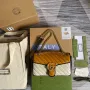 Gucci 443497 GG Marmont Malá Kabelka Přes Rameno Žlutá Bílá