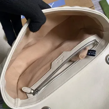Gucci 443497 GG Marmont Malá Kabela přes Rameno Bílá