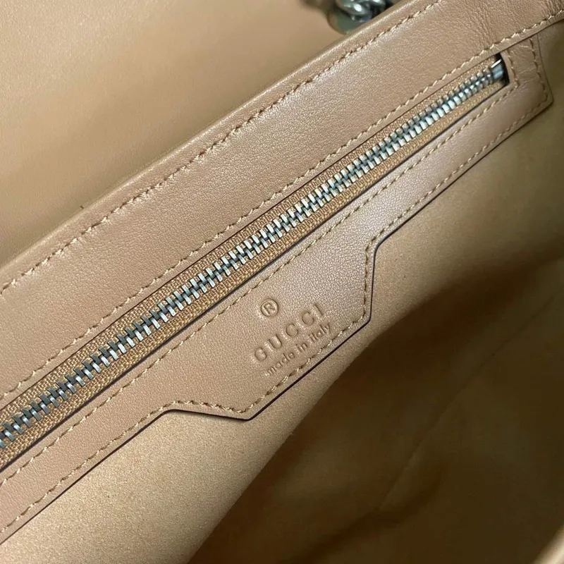 Gucci 443497 GG Marmont Malá Kabelka Přes Rameno Růžová Béžová