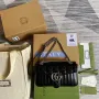 Gucci 443497 GG Marmont Malá Kabelka přes Rameno Černá
