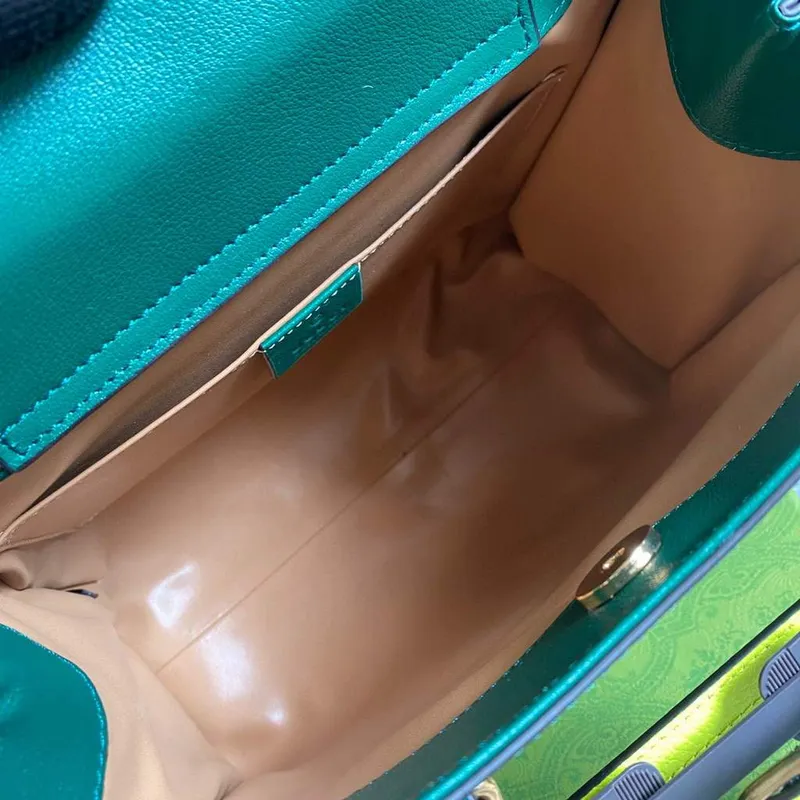 Gucci Diana Malá Taška Tote Hadí Rukojeť Taška 660195 Zelená