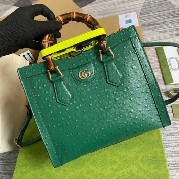Gucci Diana Malá Taška Tote Pytel S Příčným Uchem 660195 Zelená