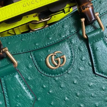 Gucci Diana Malá Taška Tote Pytel S Příčným Uchem 660195 Zelená