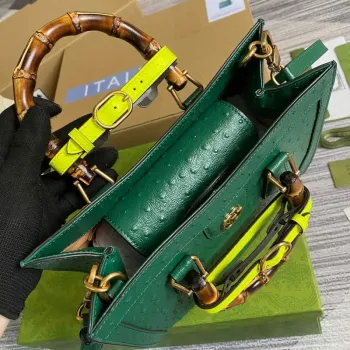 Gucci Diana Malá Taška Tote Pytel S Příčným Uchem 660195 Zelená