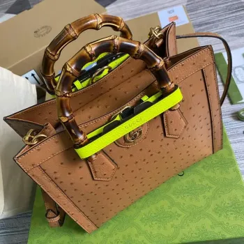 Gucci Diana Malá Taška Tote Pytel S Příčným Uchem 660195 Hnědá