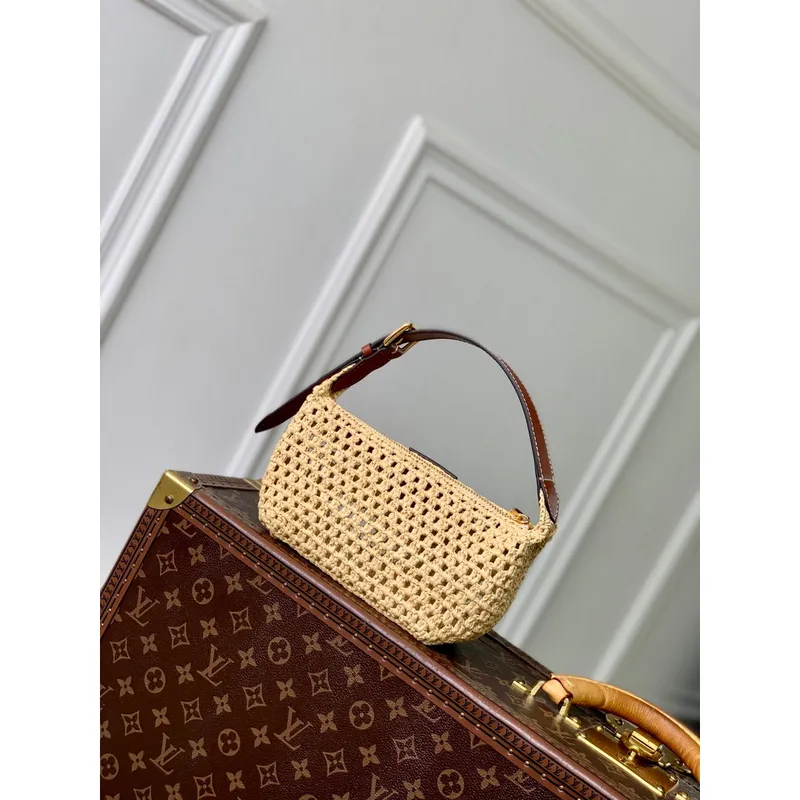 LV M14304 Louis Vuitton Hills Pochette Taška Přírodní Hnědá