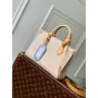 LV M15138 Louis Vuitton OnTheGo PM Taška Azurová Modrá/Písek