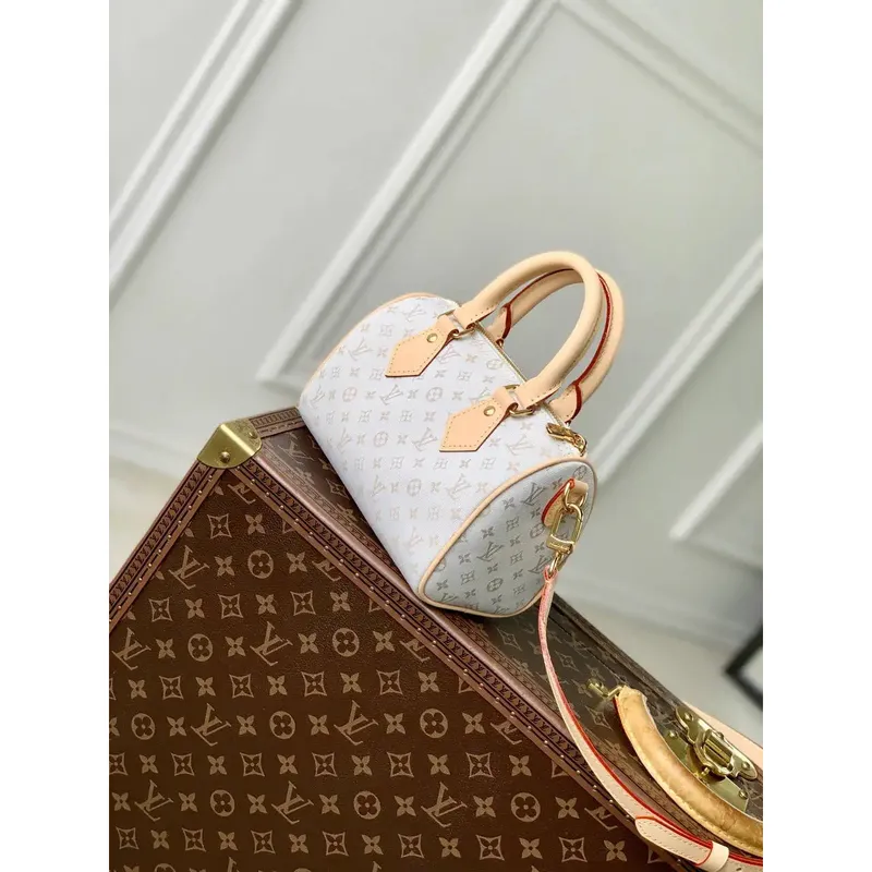 LV M12747 Speedy Bandoulière 20 Taška Mastic Cream