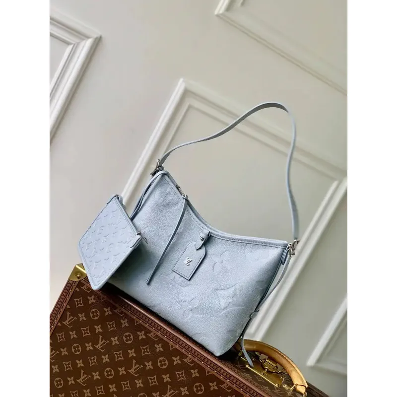 LV M46288 Louis Vuitton CarryAll PM Městská taška Modrá