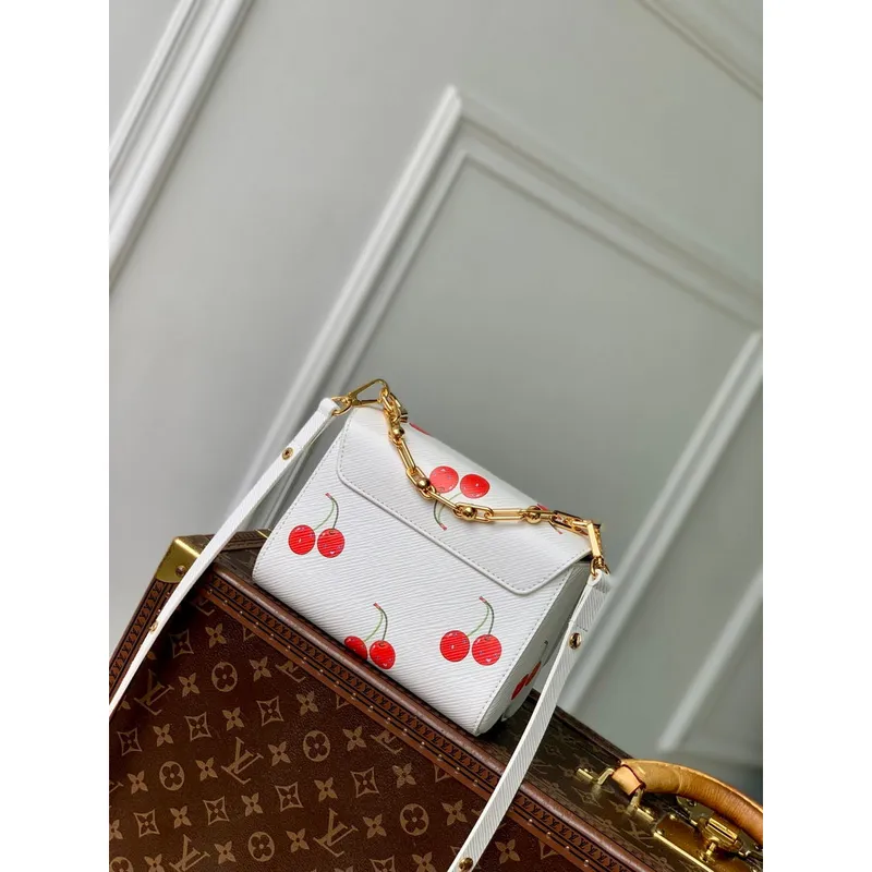 LV M13239 Louis Vuitton LV x TM Twist PM Kabelka Bílá