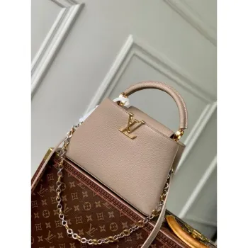 LV M12935 Louis Vuitton Capucines BB Kabelka Galet Šedá